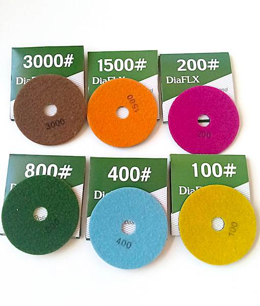 krążek polerski na rzepie 100mm DIAFLX #50-3000