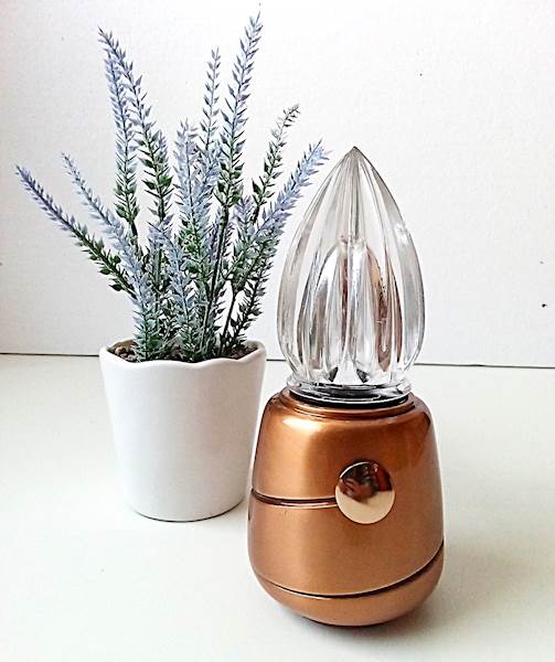 Lampionik z kryształkiem 09568/19