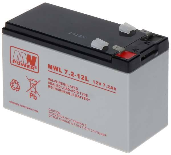 Akumulator  12V   7,2Ah MWL Power 200W