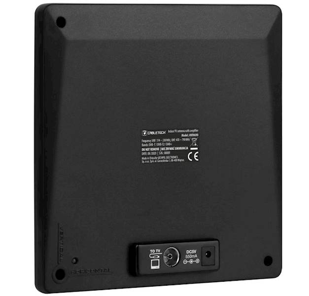 Antena  TV  Pokojowa wzmac. DVB-T2 Cabletech