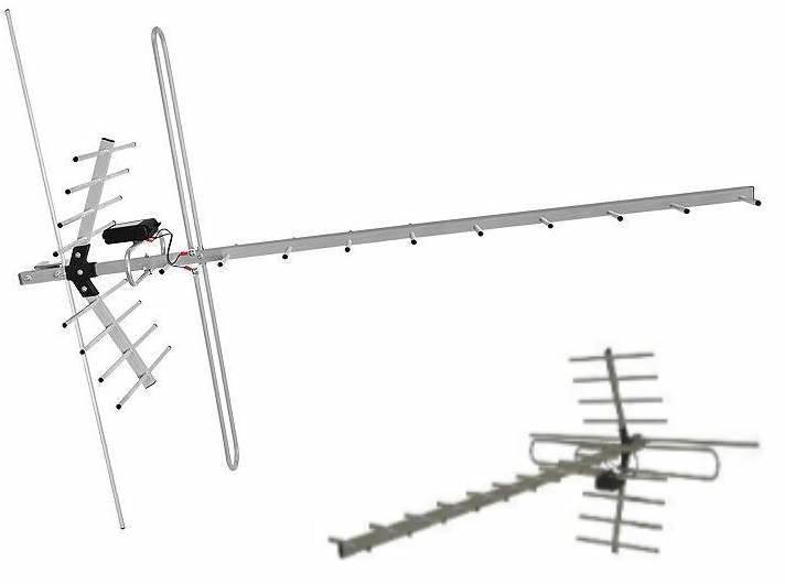 Antena  TV DVB-T Yagi 19-el. symetr Tamiza Combo