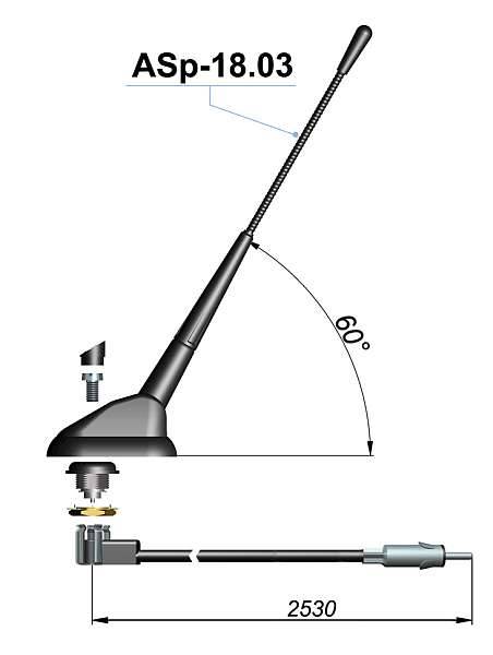 Antena sam. ASp-18.03 Unicon