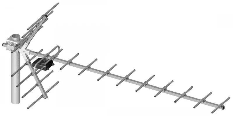Antena TV DVB-T Yagi 19-el. symetr Tamiza
