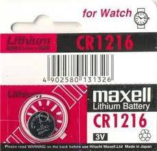 Bateria  CR1216  3V Lit  Maxell