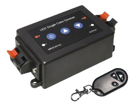 Sterownik taśm LED Regulator Jasności 8A radiowy+P