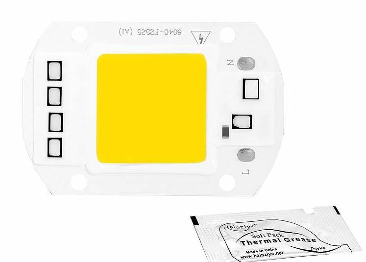 Dioda LED/ 50W 230V Biała ciepła