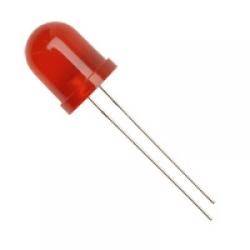 Dioda LED 10mm Czerwona matowa 