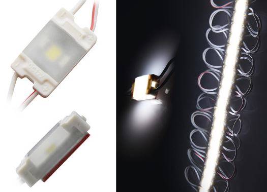 Diody LED moduł 0,24W 12V 3-LED biała zimna