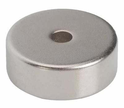 Magnes neodym. okrągły 25x10 z otworem 5mm