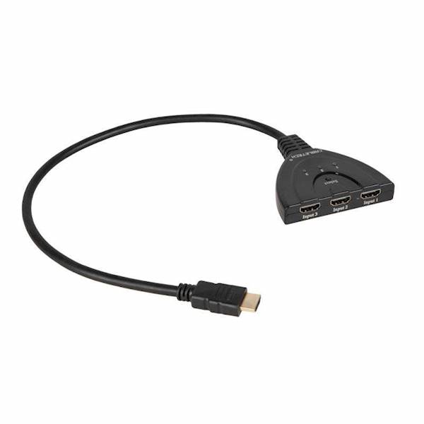 Rozgałęźnik HDMI 3/1 z przewodem