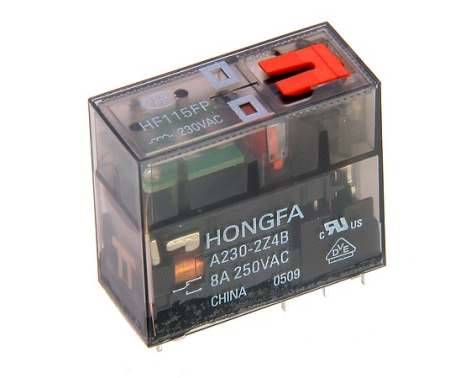 Przekaźnik 230V 2x8A HF115FP Hongfa