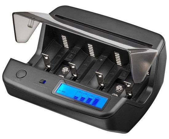 Ładowarka uniwersalna AA,C,D,9V LCD