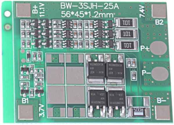 Moduł ładowania BMS Li-Ion 18650 3S 12A
