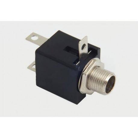 Gniazdo Jack 6,3 stereo przyk. plast. kwadrat