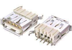 Gniazdo USB typ A do druku 4p pionowe