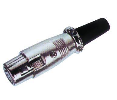 Wtyk Mikrof. 3 pin na przew. żeński