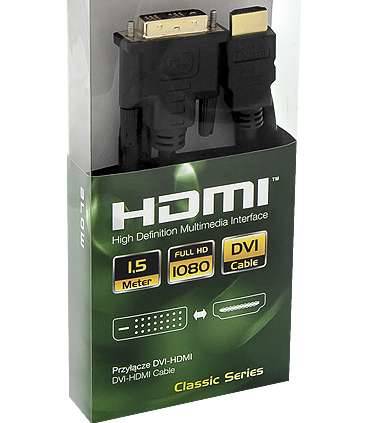 Kabel DVI-HDMI  1,5m 18p+1 