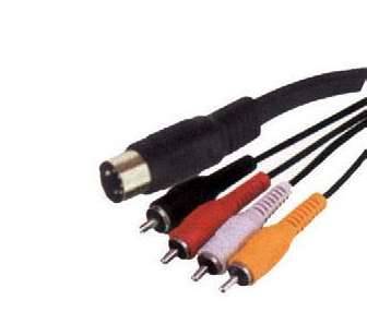 Kabel DIN 5 - 4 RCA 1,8m  6p