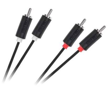 Kabel 2xRCA -2xRCA 3m cienki
