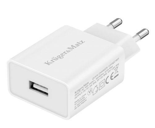 Ładowarka USB sieciowa 3A QC Kruger&Matz Pump Exp