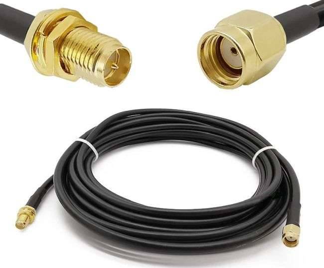 Kabel SMA-RP męski - SMA-RP żeński 2m przedłużacz