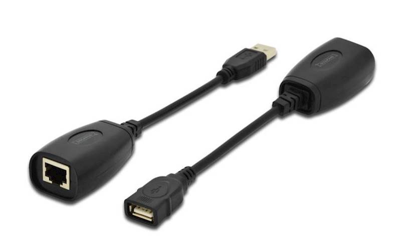 Przedłużacz USB po skrętce UTP CAT5 do 45m