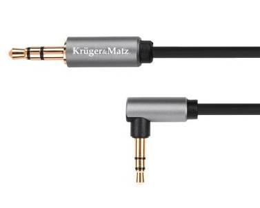 Kabel Jack 3,5 1,8m wt/wt Kruger&Matz kąt.