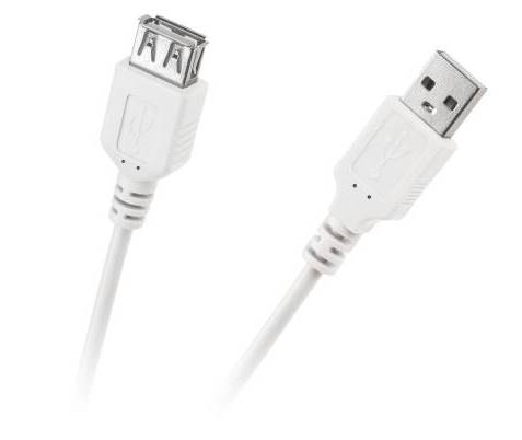 Kabel USB A  1,0m  wt/gn  przedłużacz