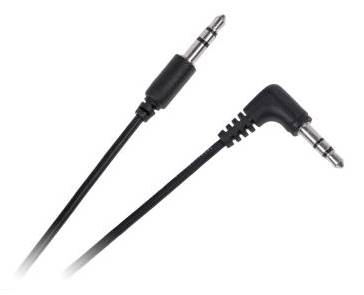 Kabel Jack 3,5  0,5m wt/wt kątowo-prosty