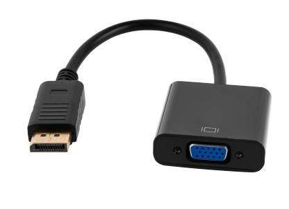 Redukcja DisplayPort  DP-wt. / VGA-gn. z przewodem