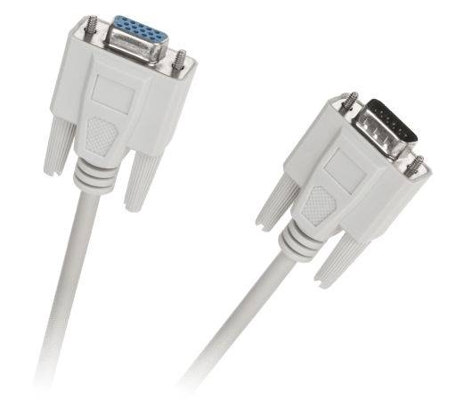 Kabel VGA DB15 wt./gn. 1,5m z filtrem przedłużacz