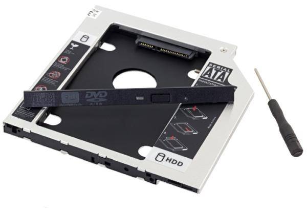 Kieszeń na drugi dysk do laptopa - SATA 9,5mm SSD