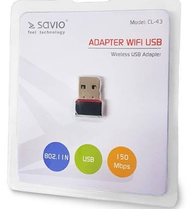 Karta Sieciowa USB WiFi Elmak SAVIO CL-43