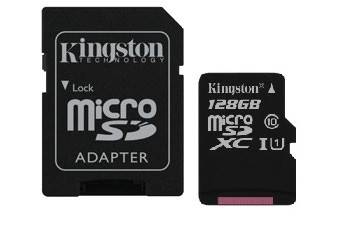 Karta Pamięci 128GB microSDXC + red Kingston C10