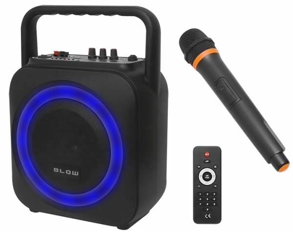 Kolumna + wzmac. z mikrofonem 100W FM,usb,bluet