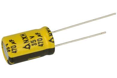 Kondensator 470uF 35V 105°C niskoimpedanc żółty