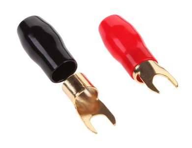 Konektor Widełki  5,3mm  izol.złoc. do 13mm