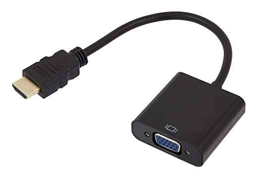 Konwerter HDMI-wt do VGA-gn z przewodem