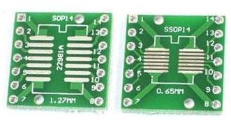 Laminat  SOP/TSSOP14 na DIP14 uniw. 17x17mm