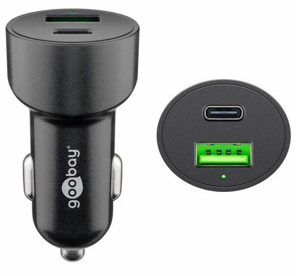 Ładowarka  USB sam. 6A 48W QC 3.0 gn. USB+"C"