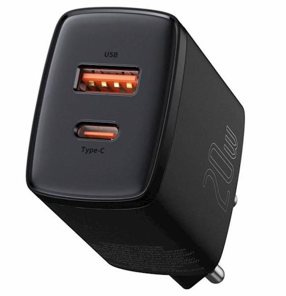 Ładowarka USB sieciowa 3A QC 20W USB + C