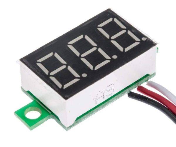 Miernik Voltomierz moduł 2,5-24V czerwony 23x14 3p