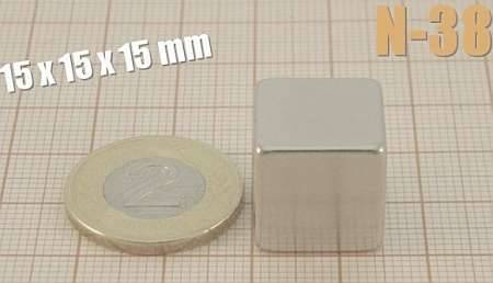 Magnes neodym. kwadrat 15x15x15  