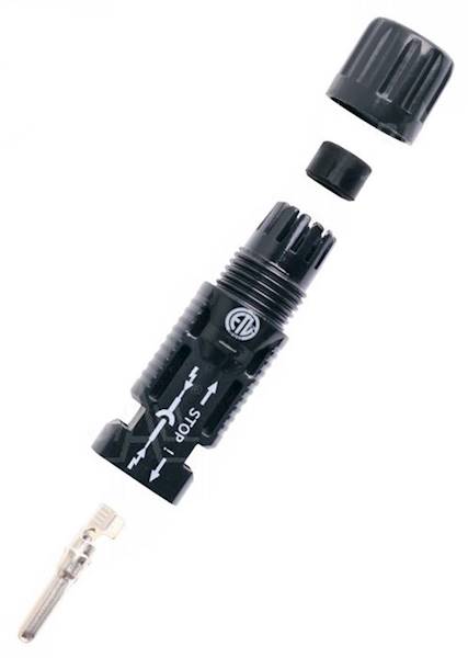 Złącze MC4 do systemów solarnych (4-6mm2) wtyk