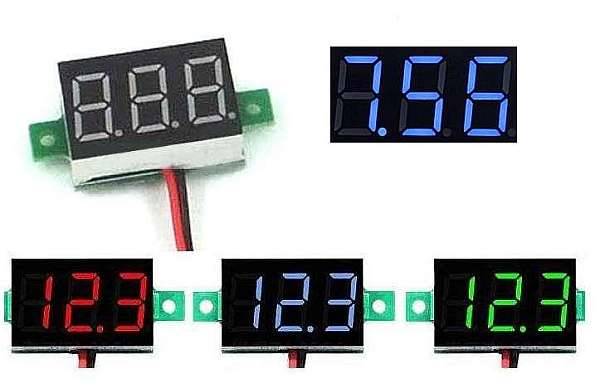 Miernik Voltomierz moduł 2,5-24V niebieski 23x14