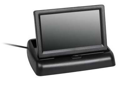 Monitor LCD 4,3" A/V z obudową składany