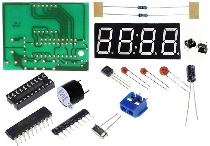 Moduł Zegar LED 5V zestaw na AT