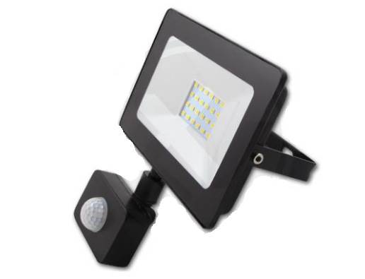 Lampa LED  30W Naświetlacz z czuj ruchu neut