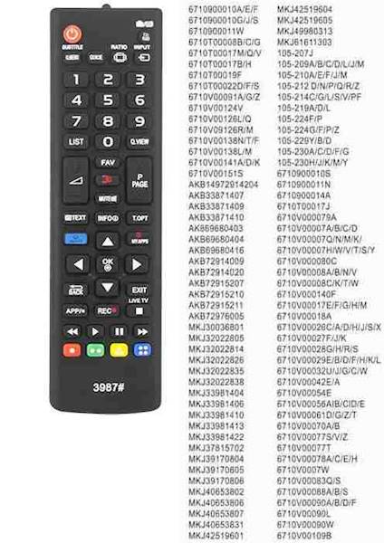 Pilot LG LCD v.IV 3D mały  Uniwersalny