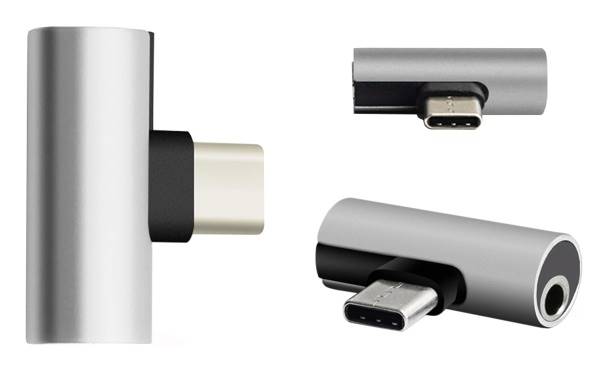 Redukcja USB C-wt / Jack 3,5-gn przejściówka + usb
